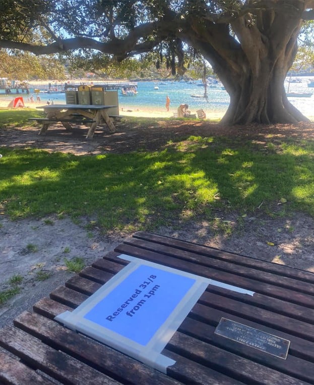 balmoral-beach-reserved-sign