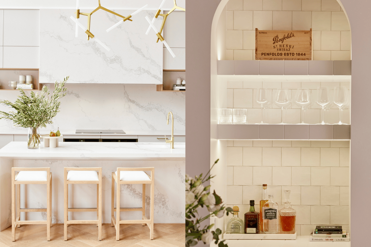 The Block 2021: Kirsty and Jesse's insanely good navy kitchen