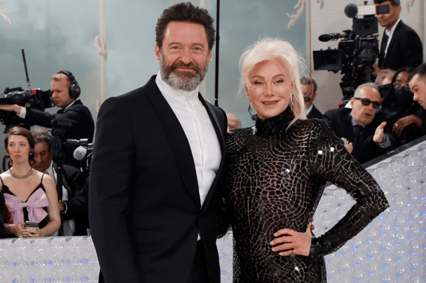 Hugh Jackman and Debora-lee Furness.