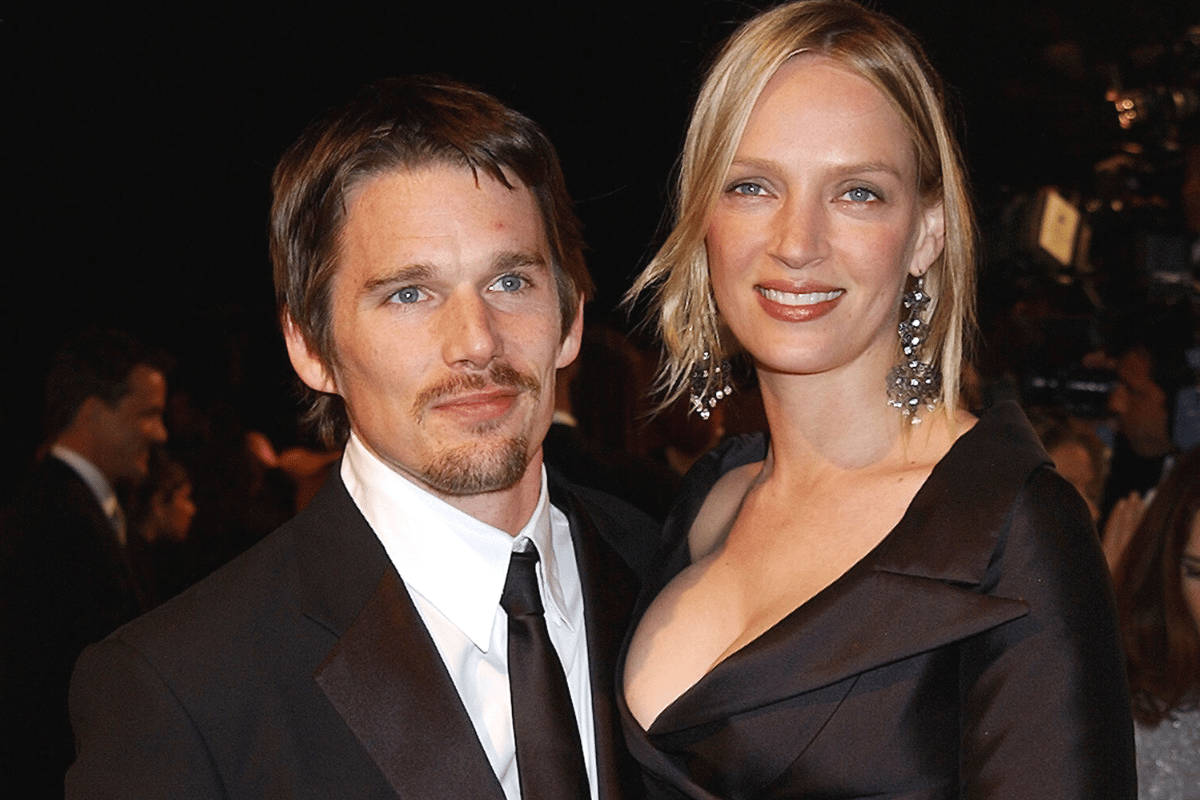 uma thurman and ethan hawke wedding