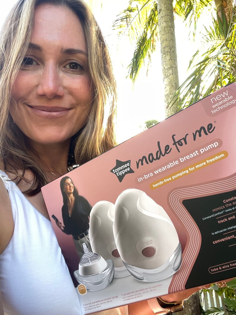 NEW** Tommee Tippee Made for Me In-Bra Wearable Double Electric Breast Pump  