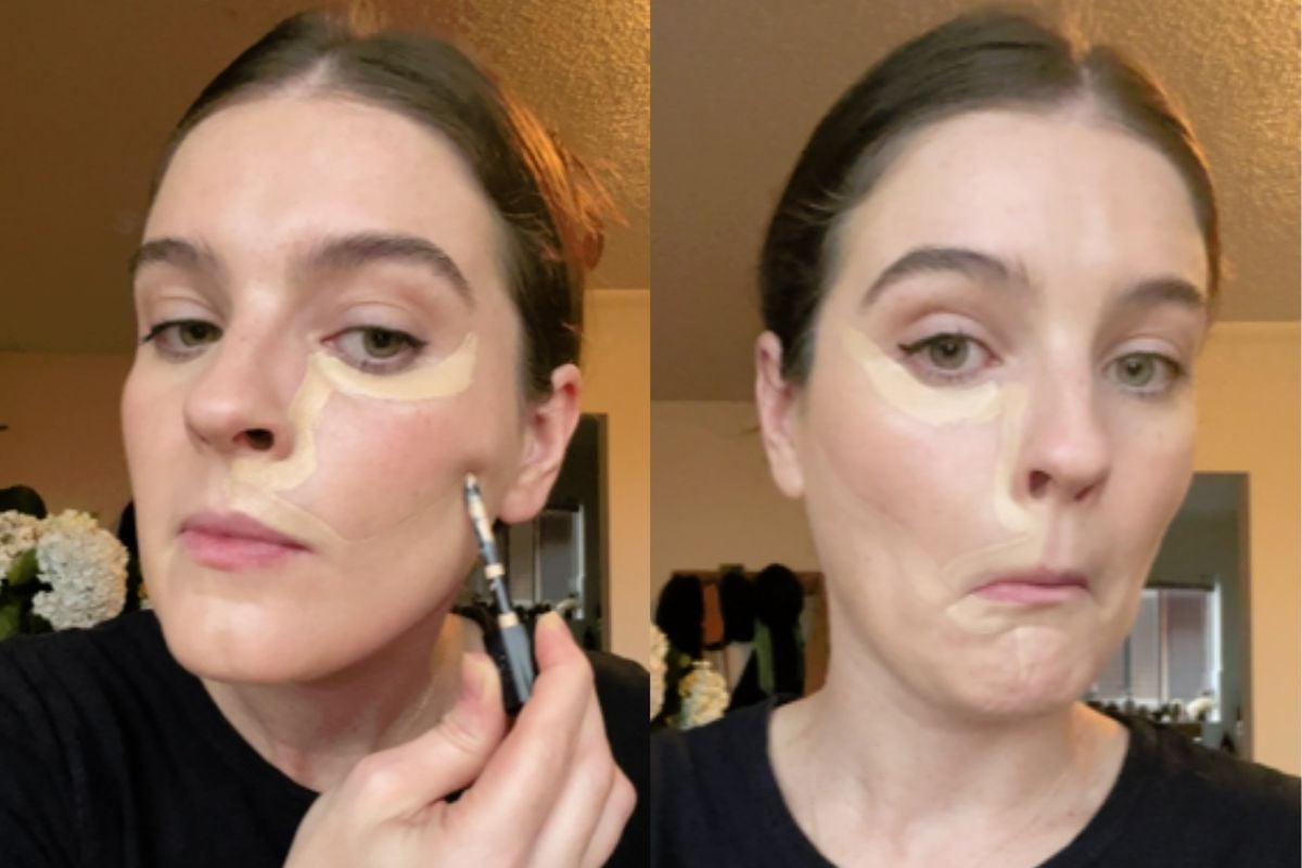 I Tried The Contour Face Lift Hack & It's Impressive