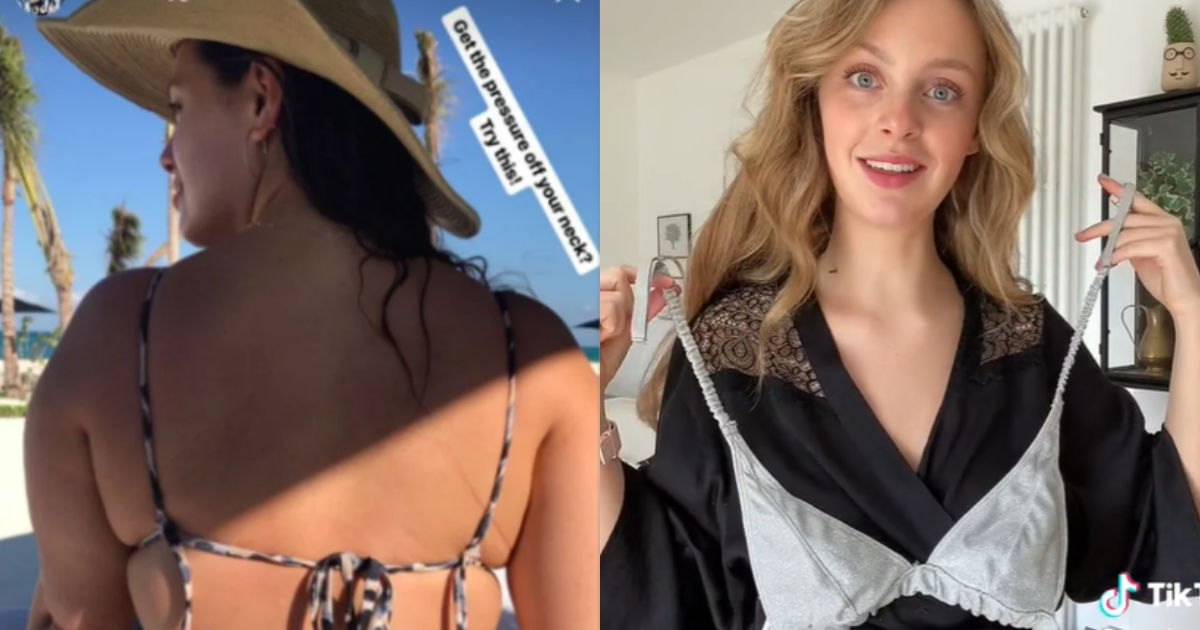 Bra hack for big boobs: Ashley Graham's Instagram hack.
