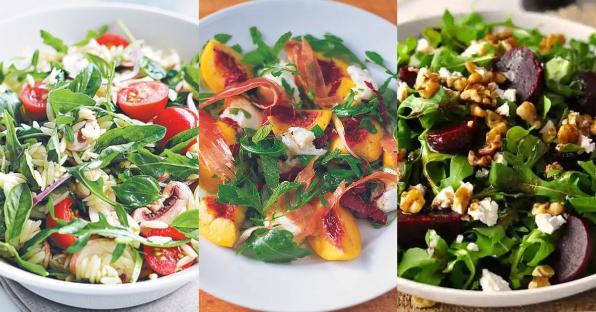 10 easy salads recipes for 'bring a plate' parties.