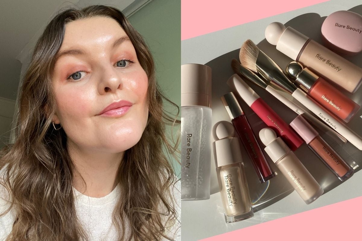 FULL FACE OF RARE BEAUTY MAKEUP  what products are worth your money! 