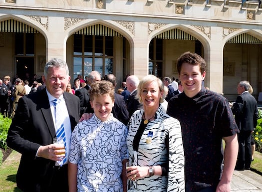 Amanda Keller and Harley Oliver with their two sons.