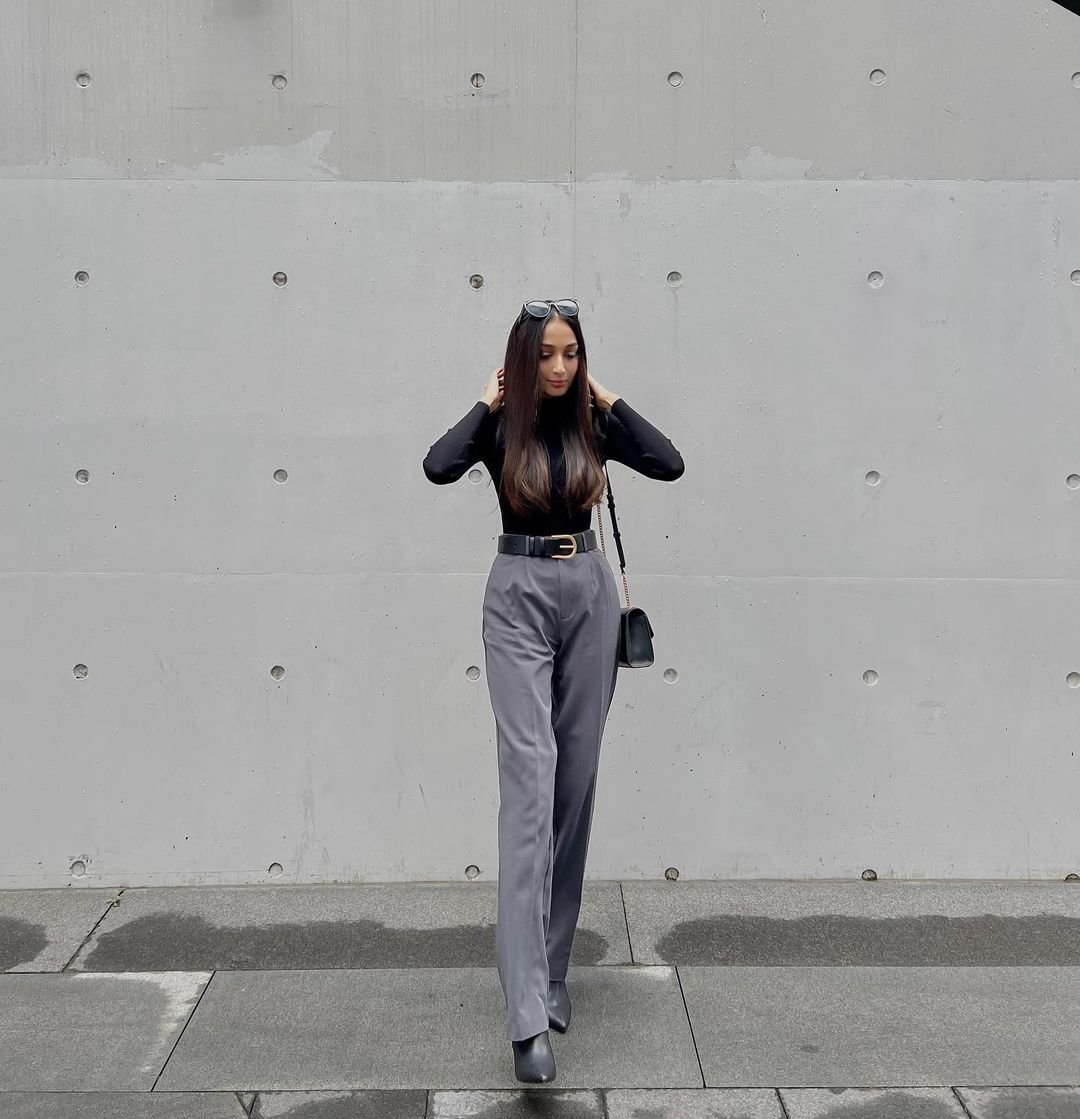 Showdown Grey Wide-Leg Pants  Wide leg pants outfit work, Pants