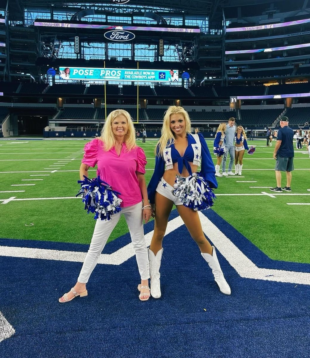 Dallas Cowboys Cheerleader Victoria and her mother, Tina.
