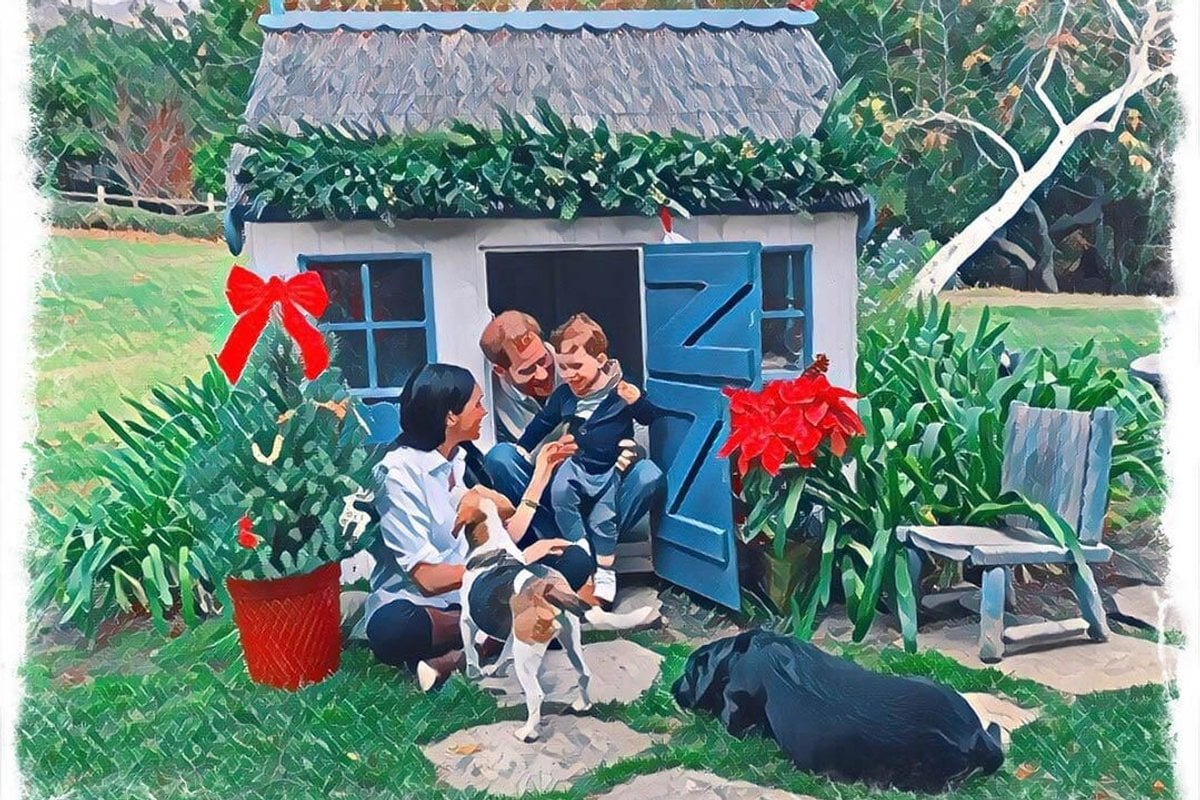 Prince Harry and Meghan Markle's Christmas card 2020.