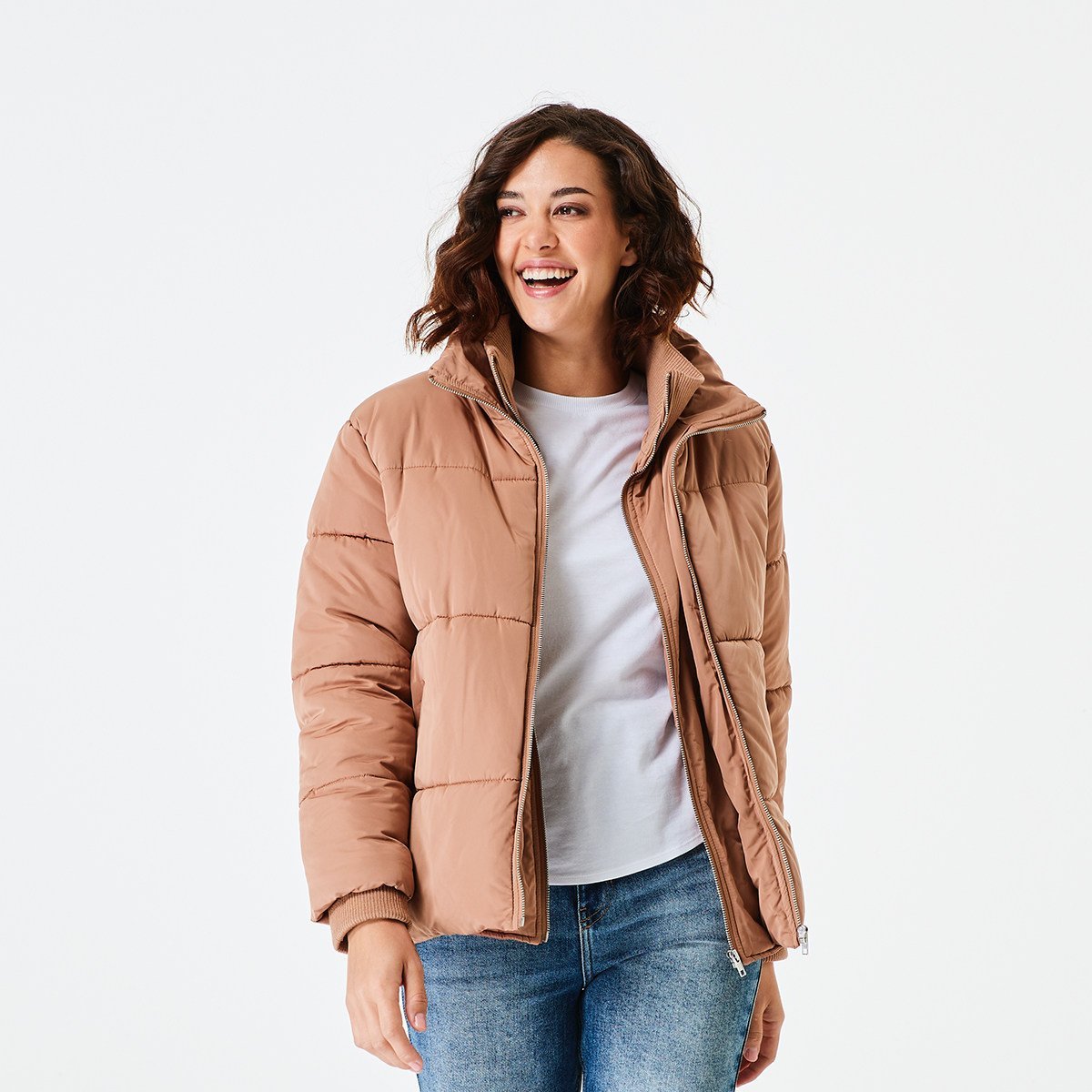 Black puffer jacket store kmart