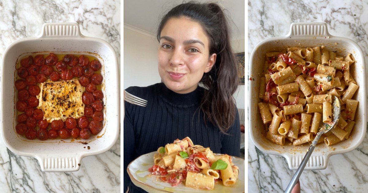 Tiktok Baked Feta Pasta Recipe 'I tried the viral TikTok baked feta pasta recipe.'