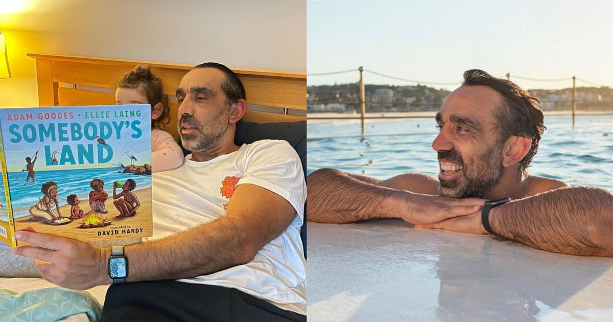 Adam Goodes takes on meditation and self-care.