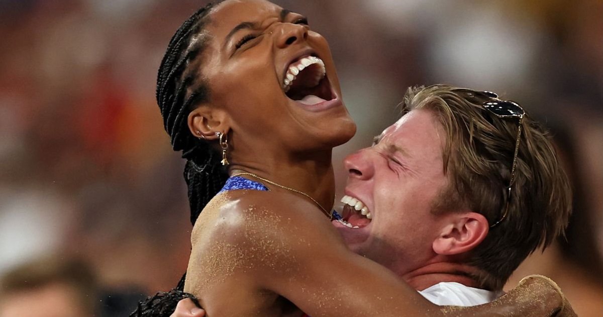 Tara Davis and Hunter Woodhall are Olympic couple goals.