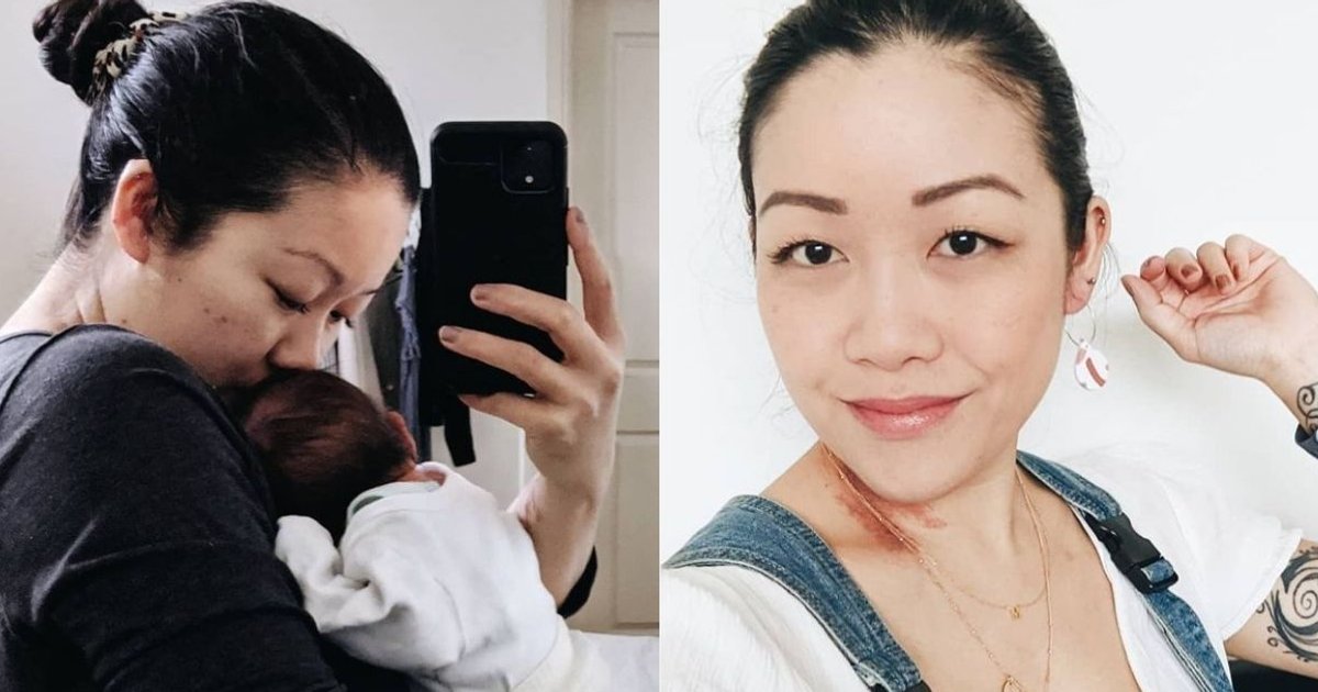 ‘After giving birth, my partner told me to put makeup on.’ ‘After giving birth, my partner told me to put makeup on.’