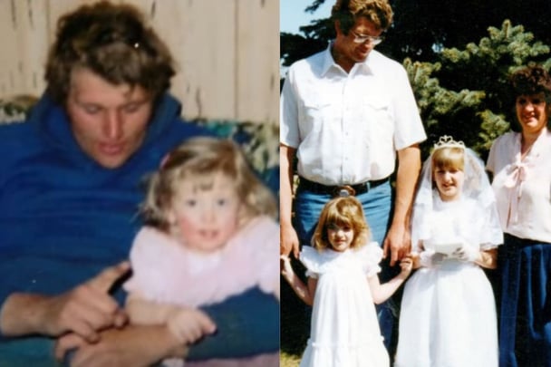 'Happy Face Killer' Keith Jesperson with his daughter Melissa.