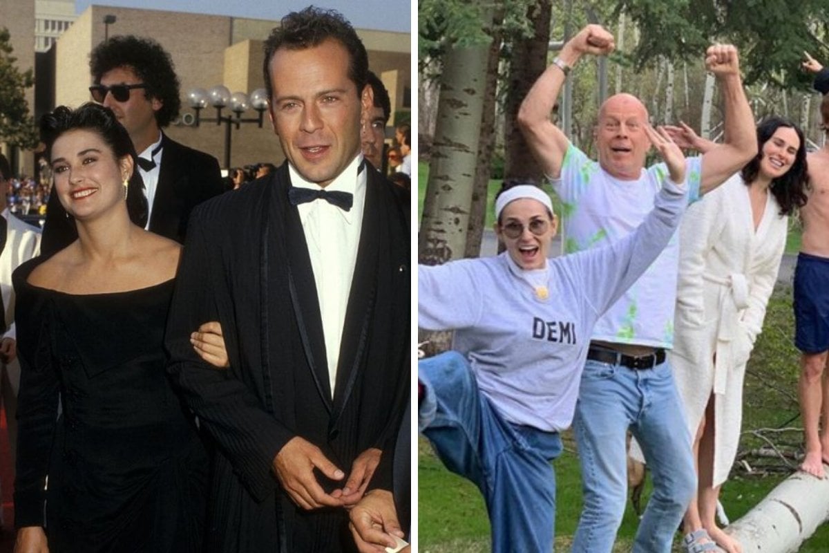 Bruce Willis Demi Moore And Kids Divorce In Isolation