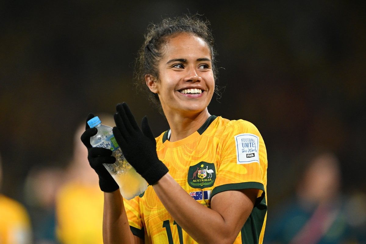 Young Matildas fan gifted Sam Kerr jersey