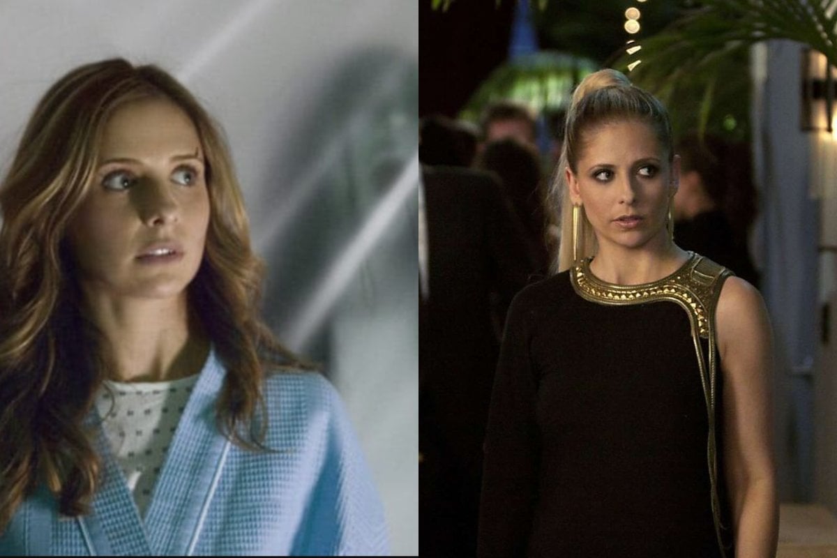 Sarah Michelle Gellar in The Grudge (Left) and in Ringer (Right). 