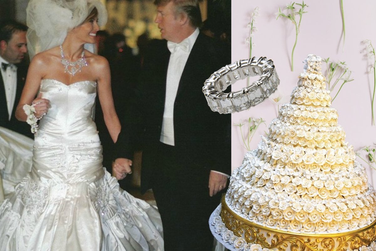 Melania trump 2025 wedding veil