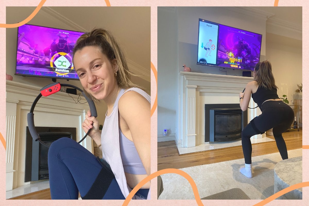 A pilates instructor tries Nintendo Ring Fit Adventure.