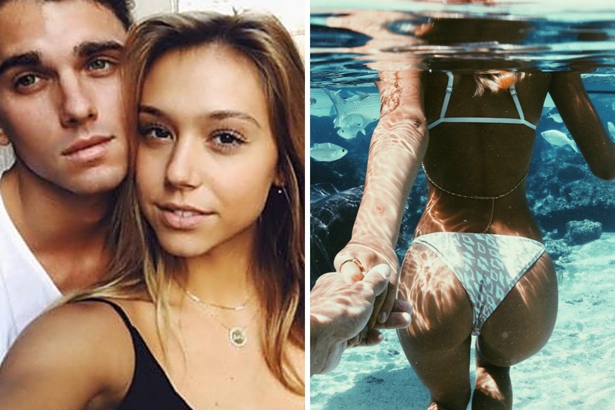 Alexis Ren and Jay Alvarrez's relationship off Instagram.