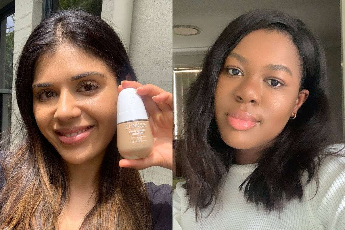 clinique even better foundation before and after