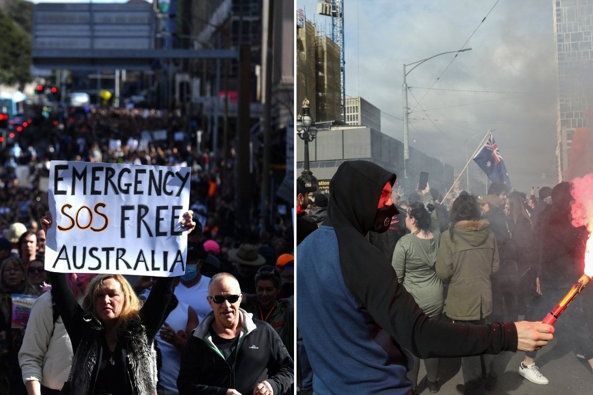 Lockdown Protests In Sydney Melbourne Amid Delta Surge