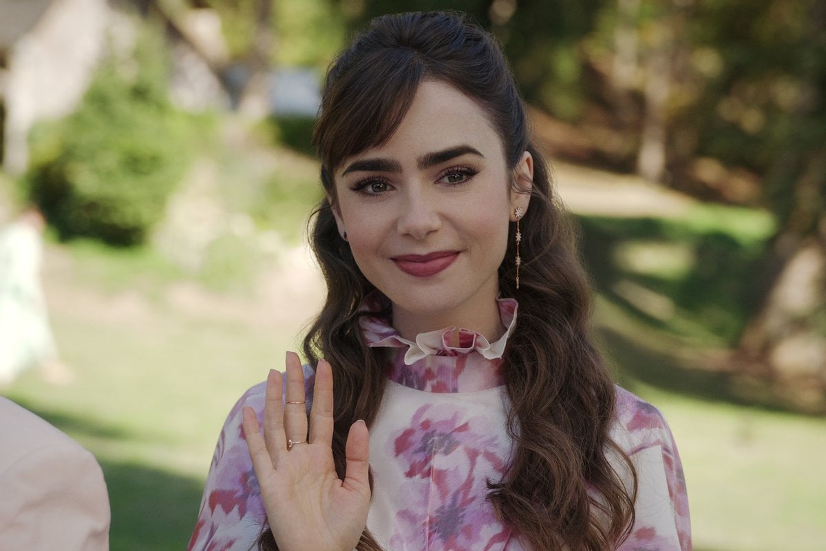 Lily Collins films with onscreen love interest Lucas Bravo for Emily In  Paris series 2