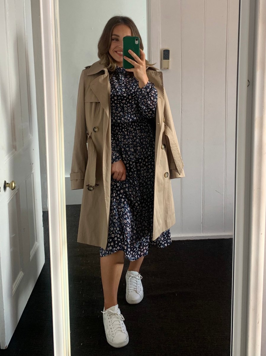 Trench coat with clearance dress