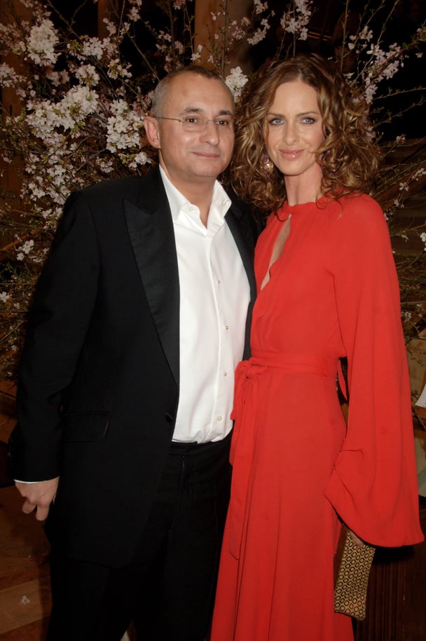Trinny Woodall photographed with her first husband Johnny Elichaoff