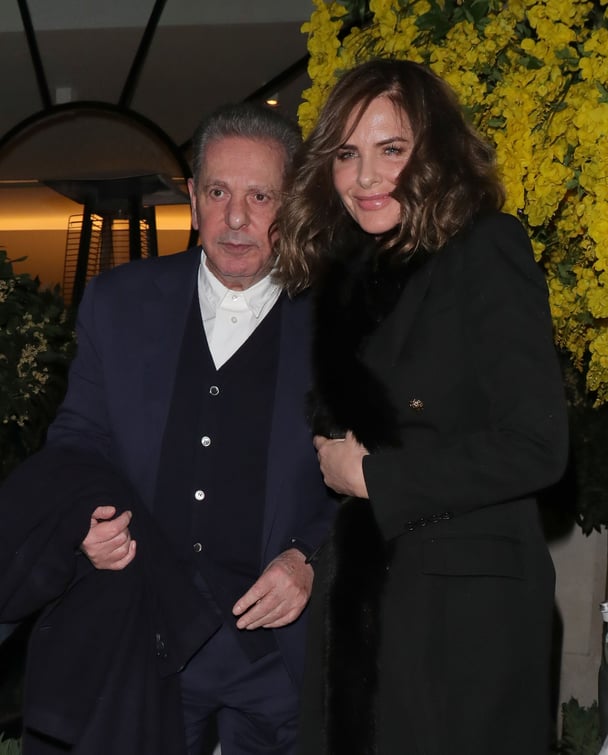 Trinny Woodall photographed with her second husband Charles Saatchi.