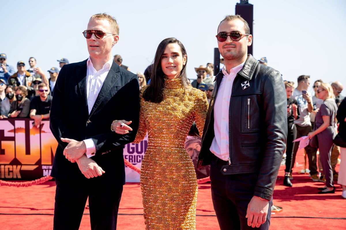 Jennifer Connelly brings eldest son Kai Dugan and husband Paul Bettany to Top  Gun: Maverick premiere