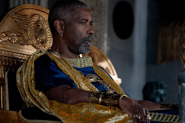 Denzel Washington in Gladiator II.