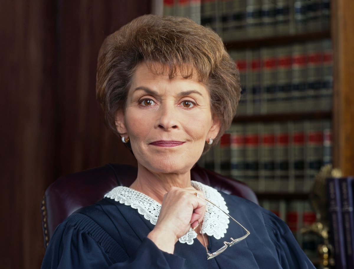Judge Judy in 1996 at the start of her TV career. 