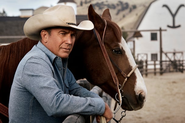 Kevin Costner in Yellowstone.