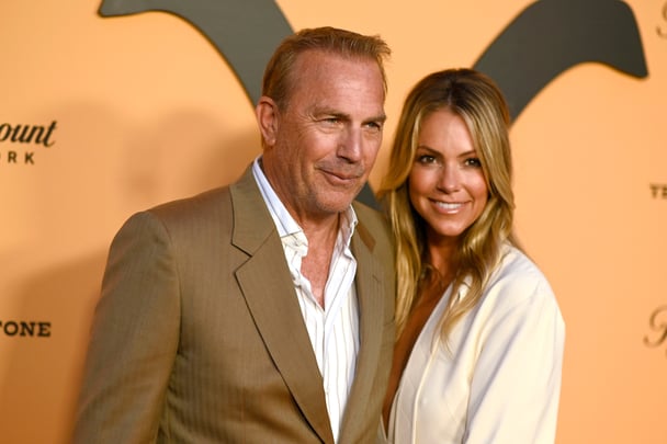Kevin Costner and Christine Baumgartner.