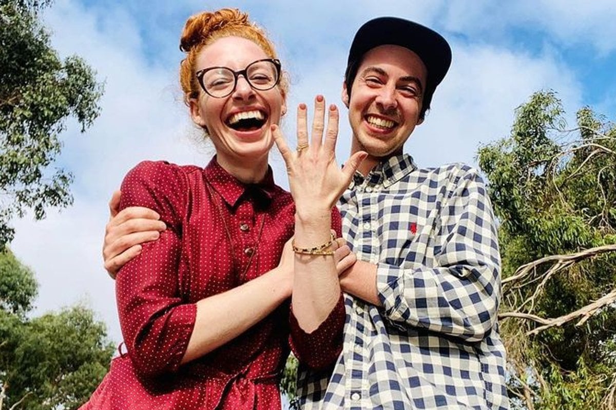 Yellow Wiggle Emma Watkins and musician Oliver Brian are engaged. 