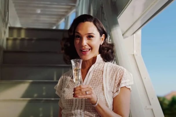 Gal Gadot in Death on the Nile.