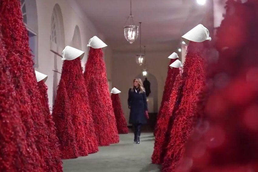 The White House Christmas decorations 2020 are... a lot.