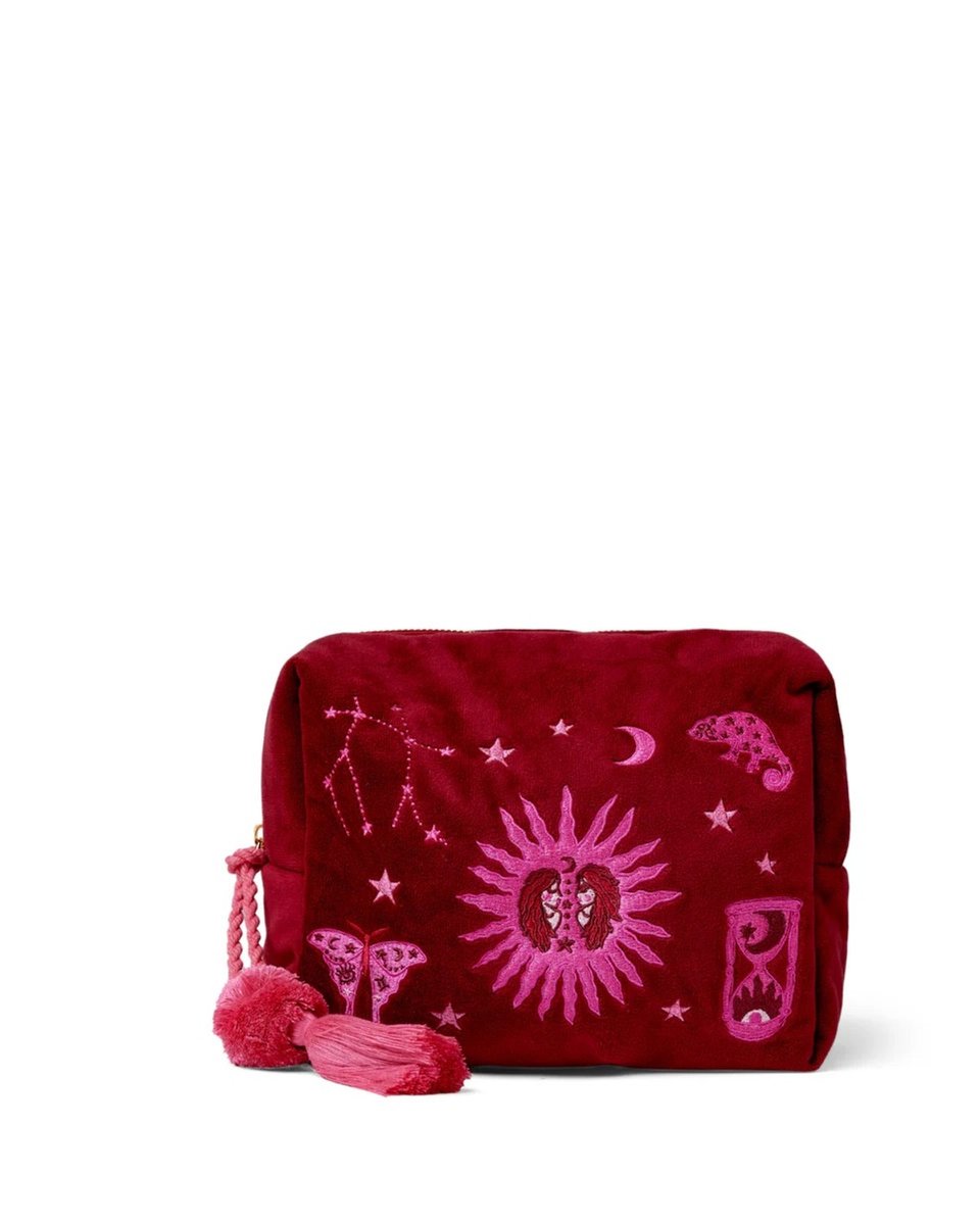 The Somewhere Co Astrology Cosmetic Case in Gemini.
