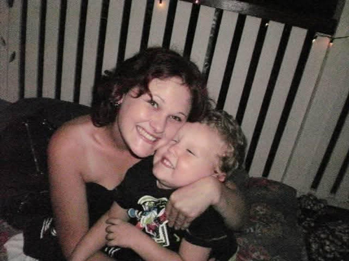 Rachel with her son, Jason.