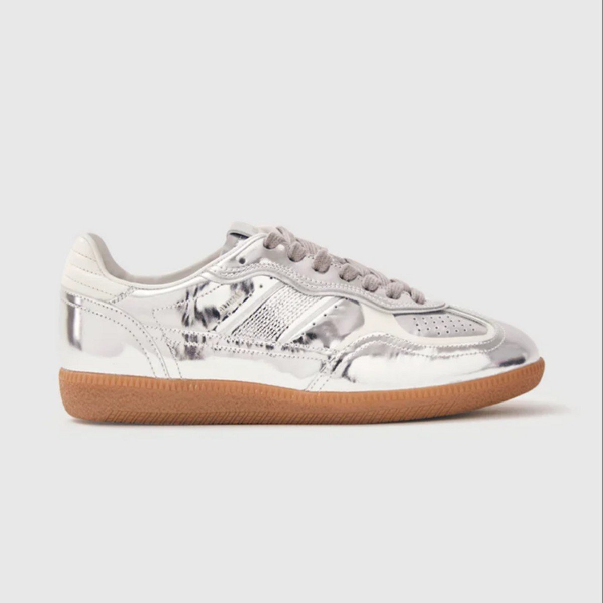 silver leather sneaker from Alohas
