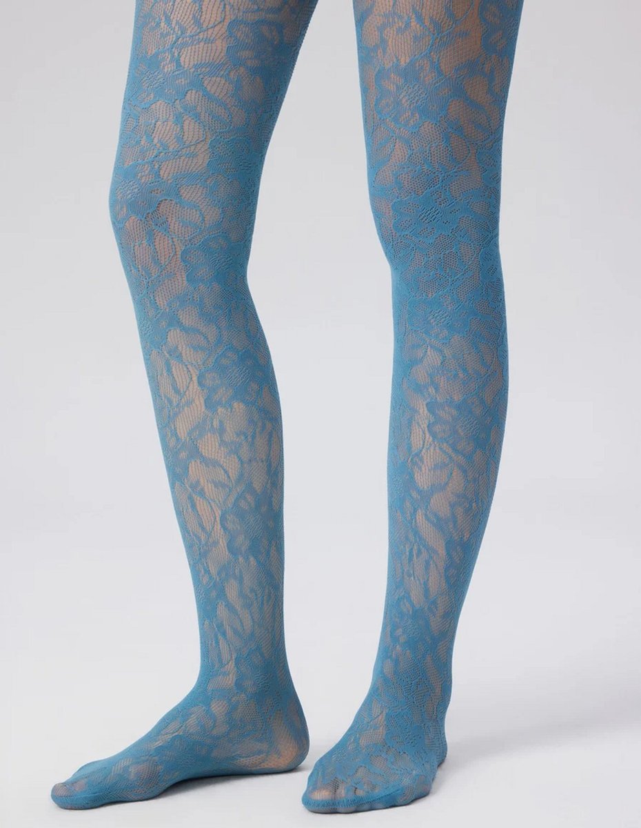 blue lace stockings 