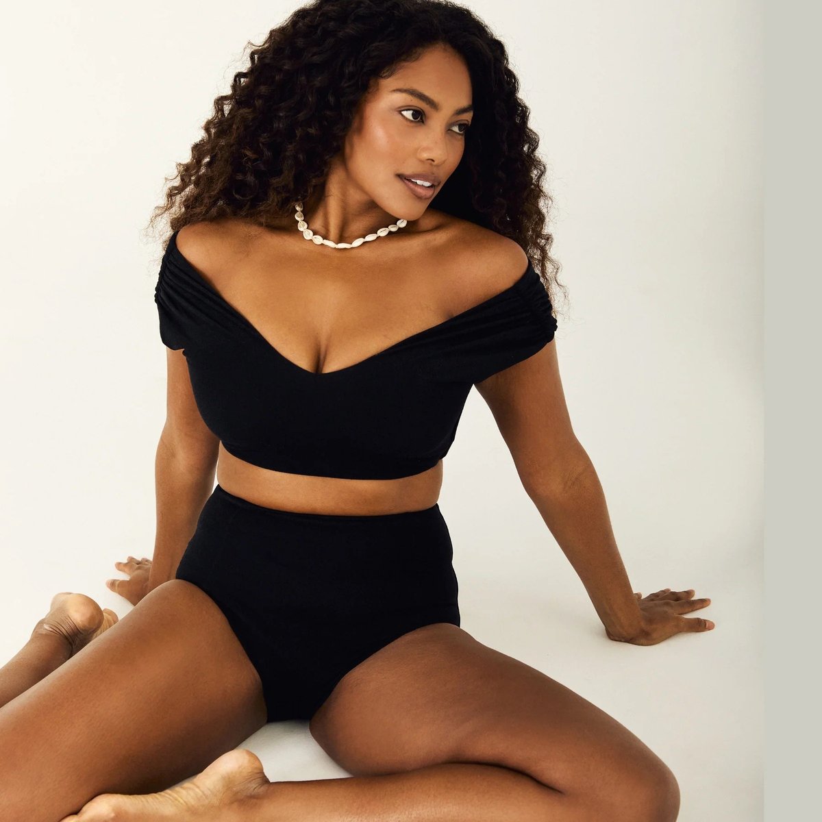 bikini top and bottom in black from Saint Somebody