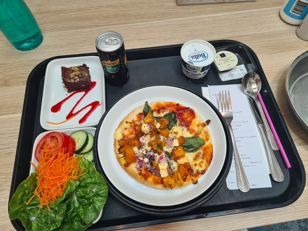 Food inside the perinatal mental health ward.