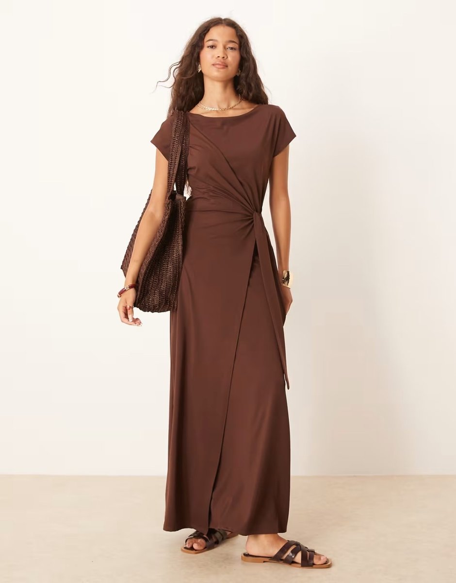 cap sleeves maxi dress from Asos