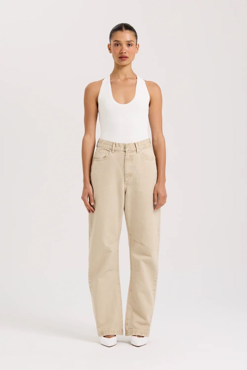 cotton canvas fabrication pants from Henne