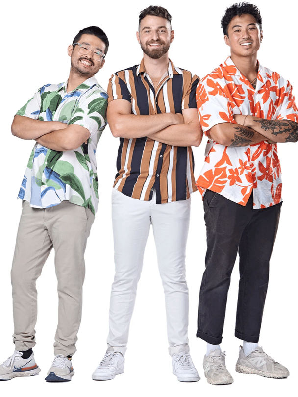 Kev, Dorian and Teng from Travel Guides.