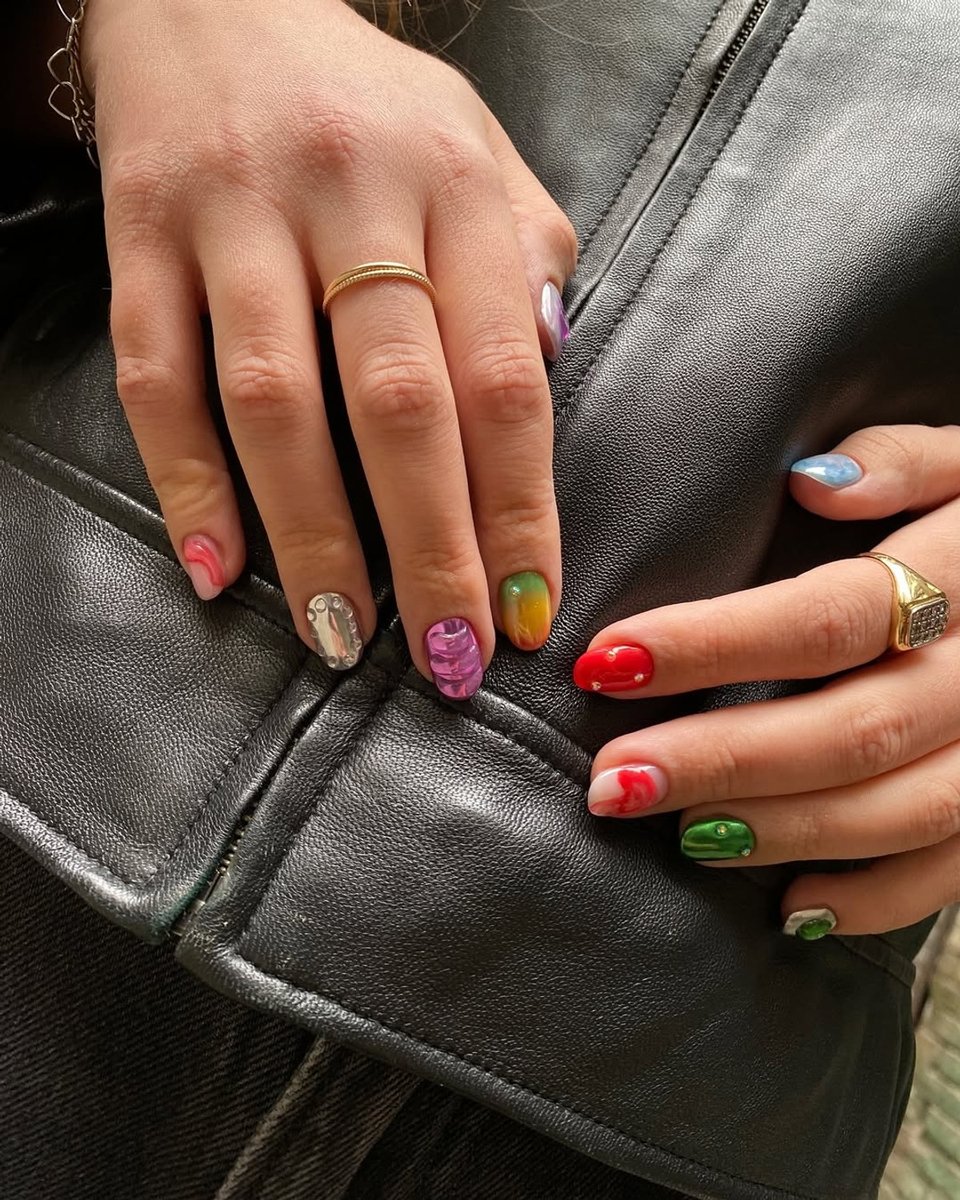 Ukranian nail art.