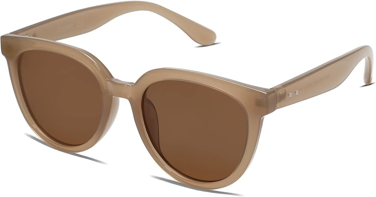SOJOS Cat Eye Round Polarized Sunglasses